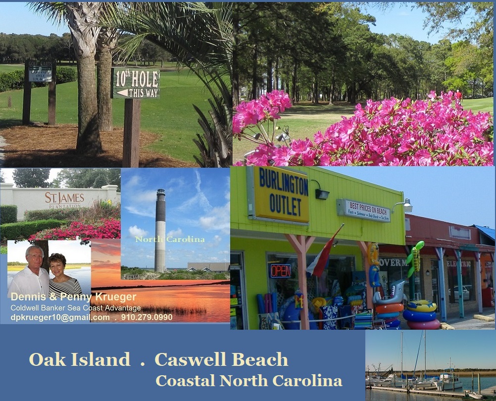 Oak Island Caswell Beach NC coast pictures